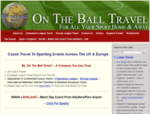 Tablet Screenshot of ontheballtravel.com